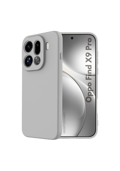 Oppo Find X9 Pro Uyumlu Silikon Kılıf - Pastel Renk Tonu Kamera Korumalı Esnek Kapak - Gri