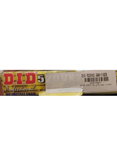 D.I.D 520Vx2 G&B -118Zb Oringli Zincir  Japon