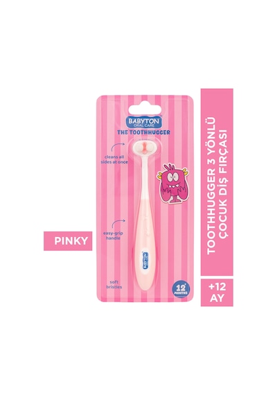 Toothhugger 3 Yönlü Çocuk Diş Fırçası Pinky