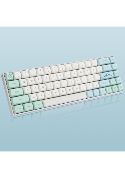 Xda Pbt Anahtar Kapağı, 133 Tuşlu Boya Süblimasyon Buzulu Beyaz Custome Anahtar Kapağı Seti Kiraz/gatron Mx Anahta
