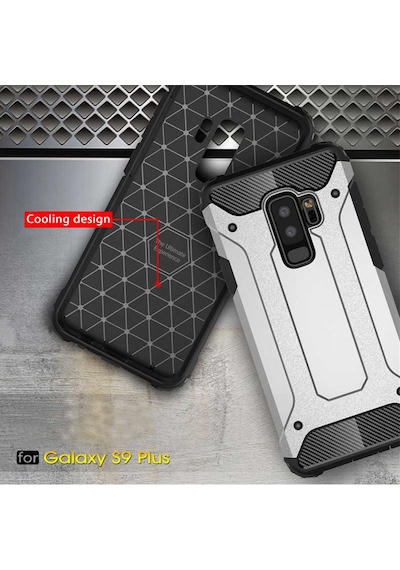 Samsung Galaxy Uyumlu S9 Plus - Kilif Darbe Önleyici Zirh Tank Kapak