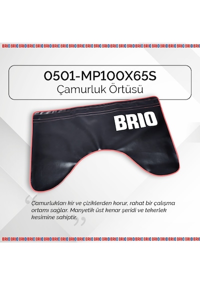 Brio Çamurluk Örtüsü Mıknatıslı 100x65 Cm Siyah