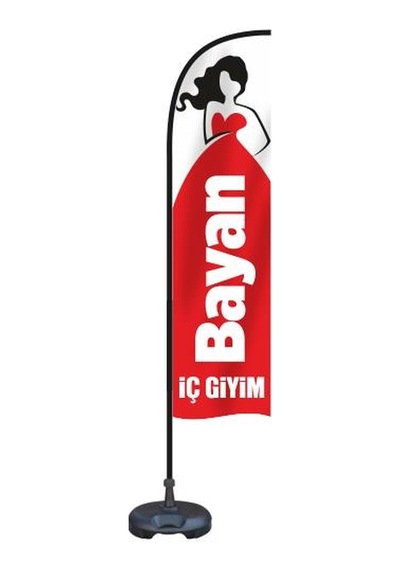 Reklam Ediyoruz Yelken Bayrak Bayan İç Giyim Temalı Bidon ve Dire