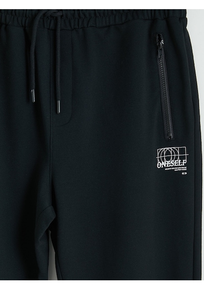 LC Waikiki Lc Waıkıkı Siyah Regular Fit Erkek Eşofman Altı