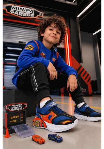 Minipa Garaj Tabanlı, Çift Metal Arabalı, Ortopedik Çocuk Spor Ayakkabı Sax Mavi - Orange Minipa Garaj Tabanlı, Çift Metal Arabalı, Ortopedik Çocuk Spor Ayakkabı Sax Mavi - Orange