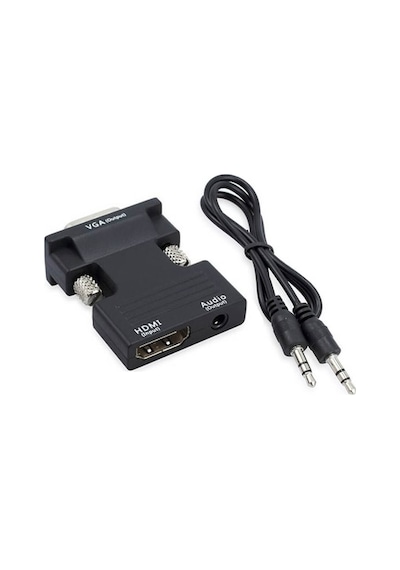 Hdmi To Vga Kablo Çevirici Ses Destekli Receiver Ps3 Ps4 Laptop (539124494)
