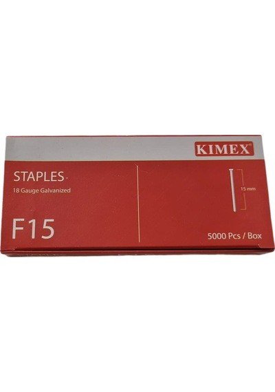 Kımex F15 Tabanca Çivisi 15mm Uzunluk Dayanıklı Ve Uzun Ömürl