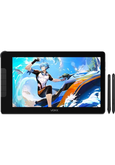 Veikk VK1600 15.6" FHD IPS 16384 Levels 5080 LPI Grafik Tablet+2 Kalem
