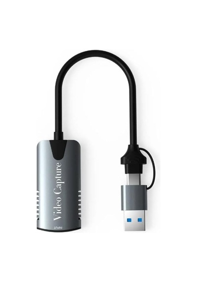 4k Hdmı Video Yakalama Kartı Çift Giriş Usb & Type-c , Tak-çalıştır