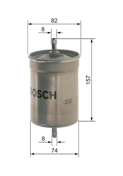 Yakıt Filtresi - Alfa Romeo 164, Spider - Bosch-09864b2008