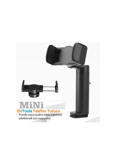 Zhltools Masa Koltuk Klipsli Telefon Tutucu Stand Siyah