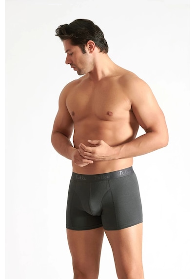 Hepsine Rakip 5 Li Tutku Pamuklu Likralı Elastan Erkek Boxer 0114 Füme