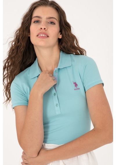 U.S. Polo Assn. Kadın Aqua Basic Tişört 50300896-VR007