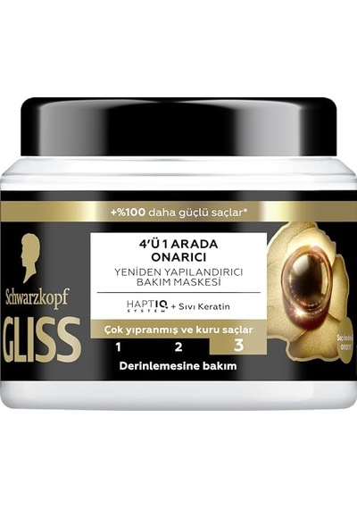 4 Ü 1 Arada Yoğun Parlaklık Veren Saç Bakım Kürü 400 Ml
