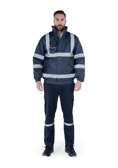 Hi-vis İş Montu Lacivert