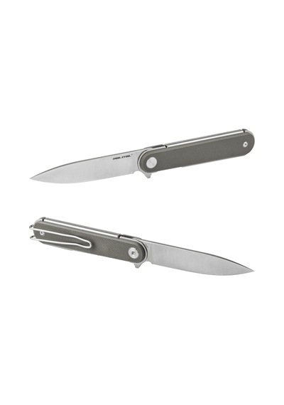 Real Steel Iris Flipper Mikarta Sap 12c27 Çelik Kamp Çakısı 8061ag Kum