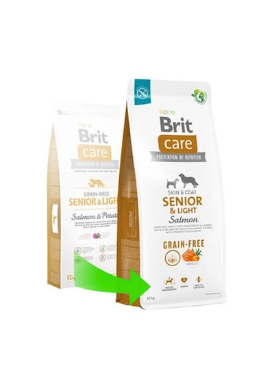 Skin Coat Senior Light Somonlu Tahılsız Light Yaşlı Köpek Maması 12 Kg