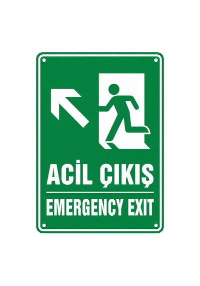 Acil Çıkış 50x70cm Pvc Isg Levha V9