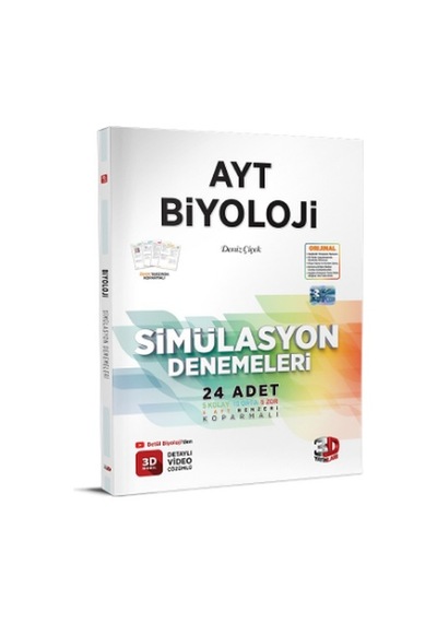 3D Yayınları AYT Biyoloji Simülasyon Denemeleri - 3d ayt deneme -