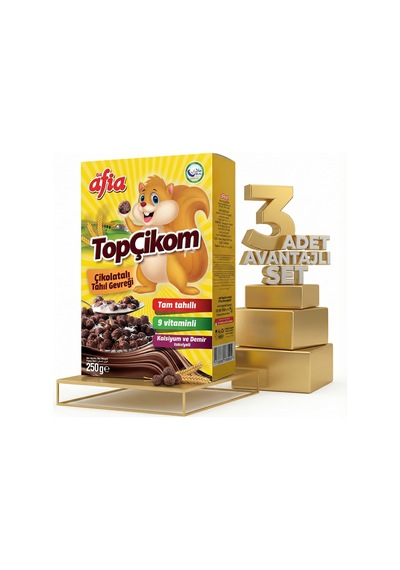 Afia Topçikom Çiko Tahıl Gevreği 3x250 Gr