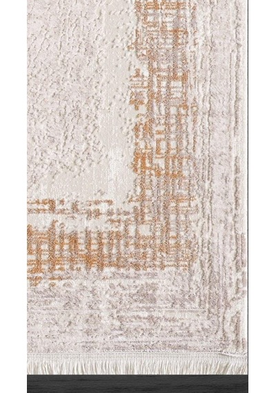By Özer Halı Vizon Renk Terra Bordürlü Modern Artemis Halı Gotik 02242e Salon Halısı Çok Renkli