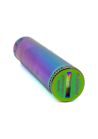 Clipper Metal Benzinli Çakmak - Icy Rainbow Özel Metal Kutulu Mavi