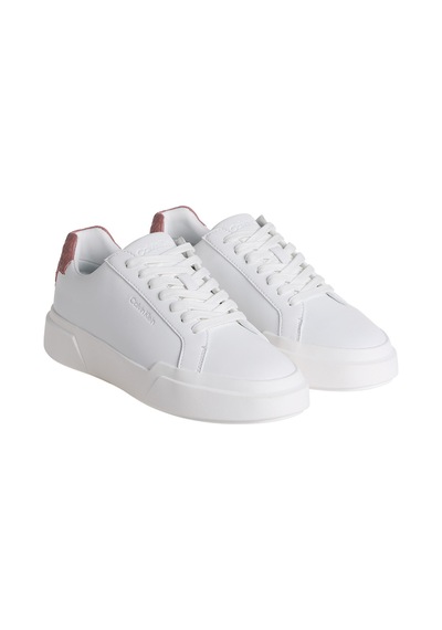 Calvin Klein Jeans Kadın Chunky Cupsole Laceup Lth Bt Aop Wn Ayakkabı Yw0yw02036061 Beyaz