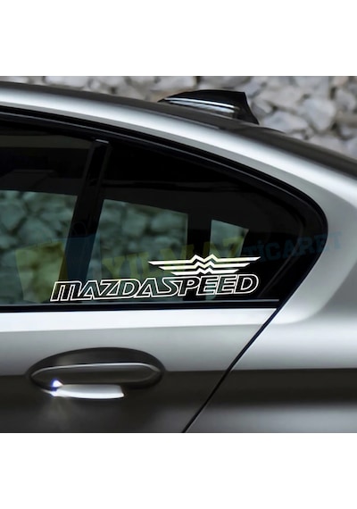 Mazda Speed Yan Cam Kelebek Oto Sticker Yapıştırma Etiket 2 Adet