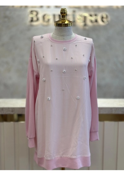 Fuat Gürşen Fg-26y5363-p Pembe Renk Tunik Çok Renkli
