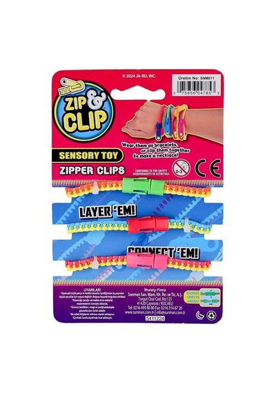 4785 Zıp Clip Zipper Clips 3lü -
