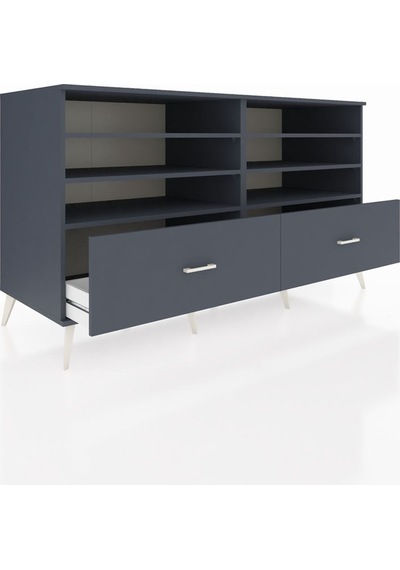 Kronos Konsol 6 Raflı 2 Çekmeceli 176x59x99 Antrasit-antrasit Antrasit-antrasit Kronos Konsol 6 Raflı 2 Çekmeceli 176x59x99 Antrasit-antrasit Antrasit-antrasit