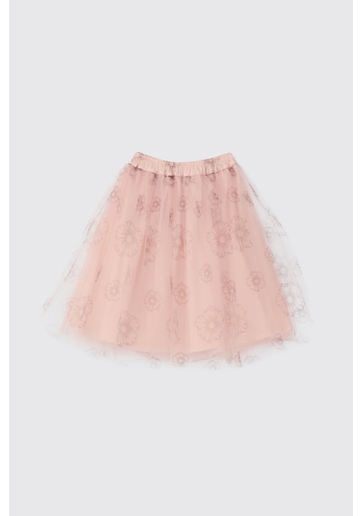 Panço Kız Çocuk Pudra Tütü Etek Pembe