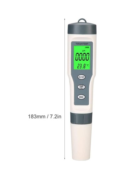 Dijital Su Kalitesi Test Cihazı Ve Sıcaklık Ölçüm Cihazı 3'ü 1 Arada İdeal Su Test Cihazı İçme