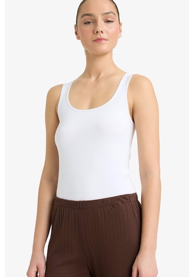 Defacto Regular Fit Pamuklu Atlet R9041az26spwt34 Beyaz-wt34