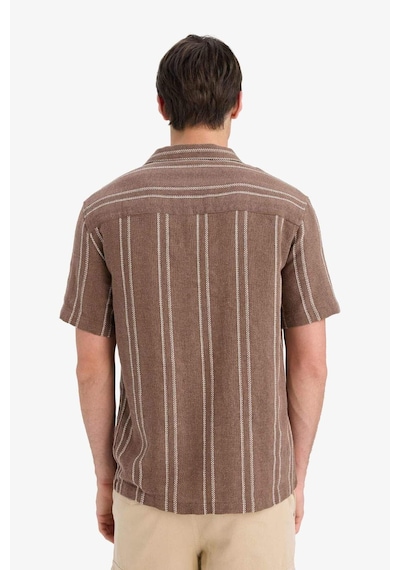 Defacto Regular Fit Polo Yaka Jakarlı Kısa Kollu Gömlek E5680ax25smbn322 Kahve Defacto Regular Fit Polo Yaka Jakarlı Kısa Kollu Gömlek E5680ax25smbn322 Kahve