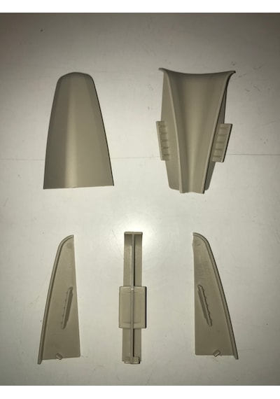 Laminat Parke Süpürgelik Köşe Bağlantı Aparatı 8 CM Gri Renk