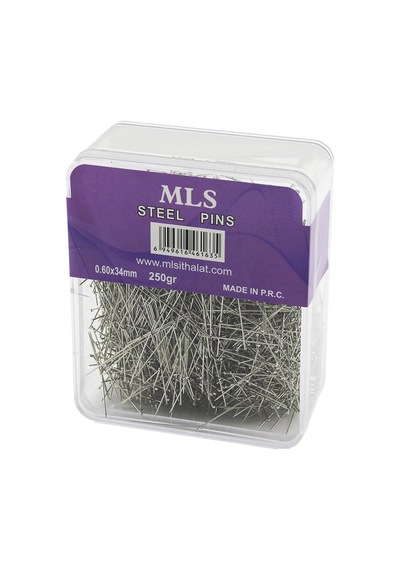 Toplu İğne 0.60x34mm 250gr Şeffaf Mika Kristal Pls.kutulu Ambalaj Bx40