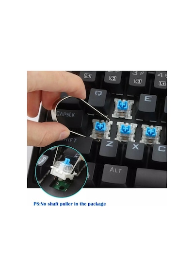 Trol Blue Switch Mini Rgb Oyun Klavyesi Gaming 62 Tuşlu 18 Rgb Led Usb Tip-c Kablosu Pembe Uyumlu