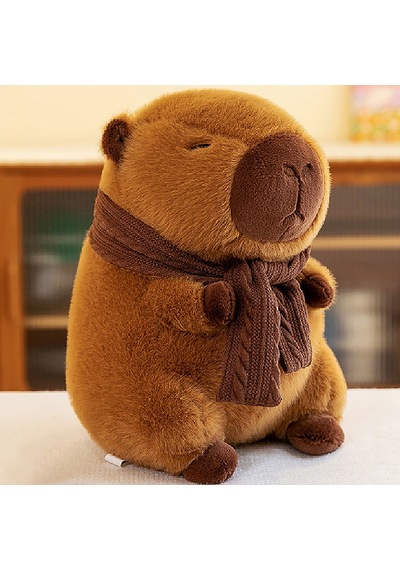 Eşarp Kapibara Peluş Oyuncak Kapibara Peluş Hayvan Oyuncak 35 Cm Diğer
