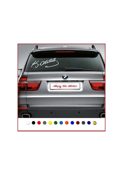 Atatürk Imzası Sticker Atatürk Sticker Atatürk Oto Sticker (365429457)