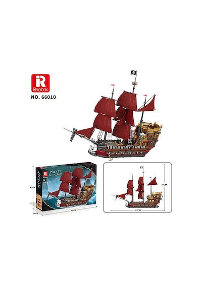 Reobrix 66010 Korsan Gemisi Yaratıcı Yapı Blok Seti Building Blocks Pirate Revenge - The Pirates - 2776 Parça