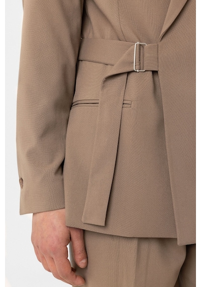 Antioch Kuşaklı Relax Fit Erkek Blazer Ceket Vizon Antioch Kuşaklı Relax Fit Erkek Blazer Ceket Vizon