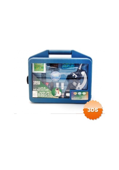28 Parça Mikroskop Seti 30x Mercek Ve 10x 20x 30x Objektifli