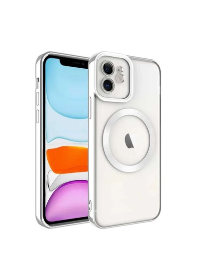 İphone 11 Kılıf Kross Magneticsafe Kapak - Gümüş