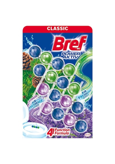 Bref Power Active Çam Ve Lavanta Kokulu 4'lü Klozet Bloğu 4 X 50 G, Çam & Lavanta 4
