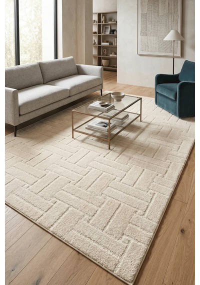Youdayhomecollection Moda Model Oturma Odası Halısı 1bej