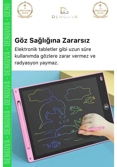 Dijitalçizimtableti Lcd Grafik Çizim Not Yazma Dijital Çocuk Yazı Tahtası Hafif Taşınabilir Model R
