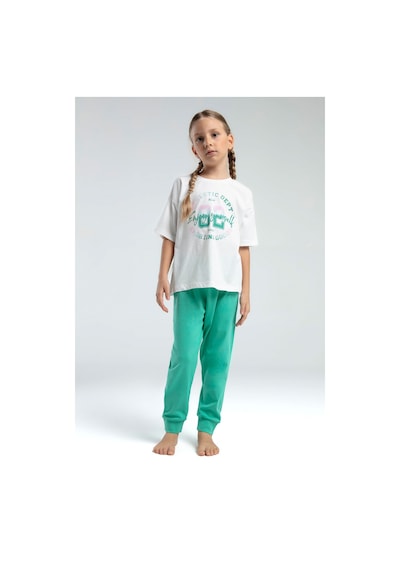 Rolypoly Kız Çocuk Yeşil Pijama Takımı Yeşil