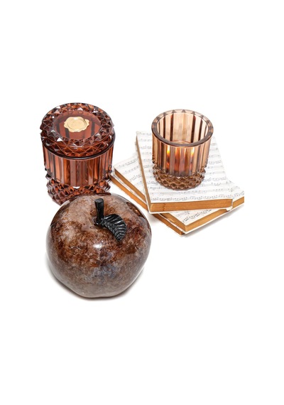 Dekoratif Amber Apple Heykel 16 Cm