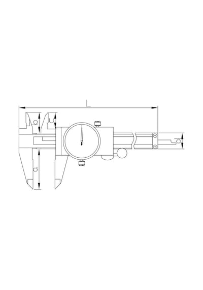 Fett 0-150mm Asimeto Alüminyum Saatli Kumpas As-304066